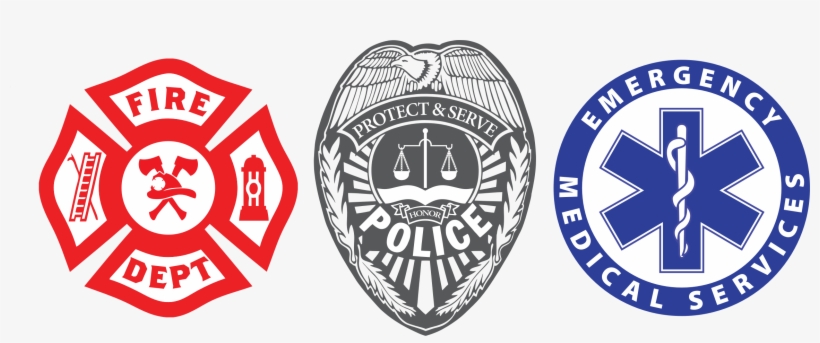 Fire, Police, EMS Icons